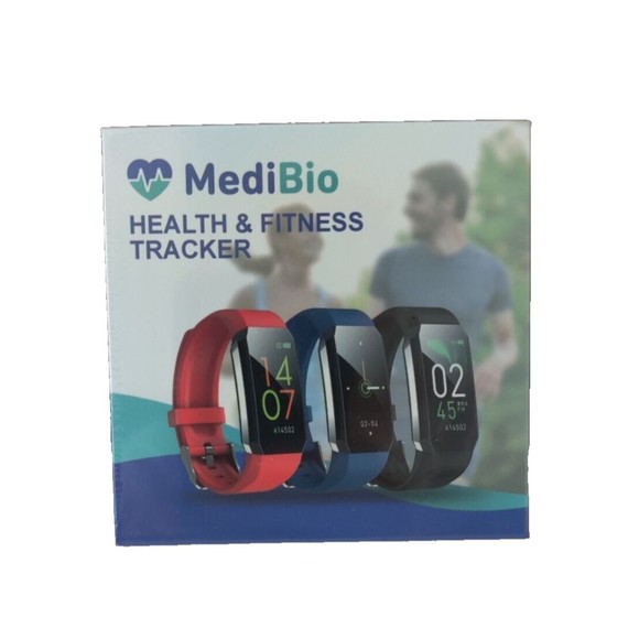 MediBio Accessories Medibio Health Fitness Tracker Smart Band Black